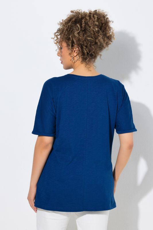 Тениска с принт на кроасан