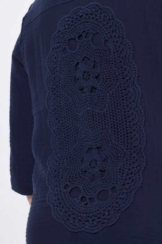 Eco Cotton 3/4 Sleeve Muslin Blouse