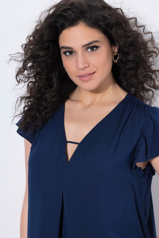 Flutter Sleeve A-Line Dress