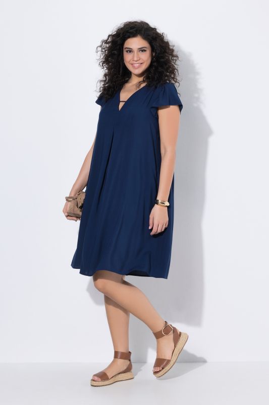 Flutter Sleeve A-Line Dress