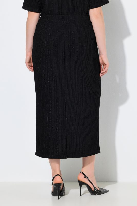 Sparkling Pinstripe Textured Skirt