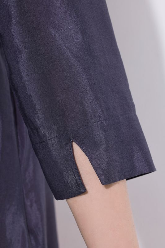 Bright Floral Motif 3/4 Sleeve Blouse