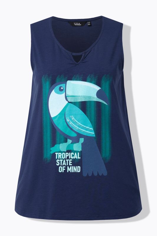 Sequined Toucan Graphic Tank Top