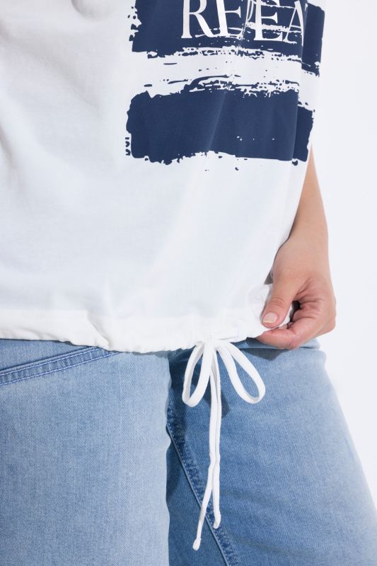 Sun Palms Repeat Graphic Drawstring Tee