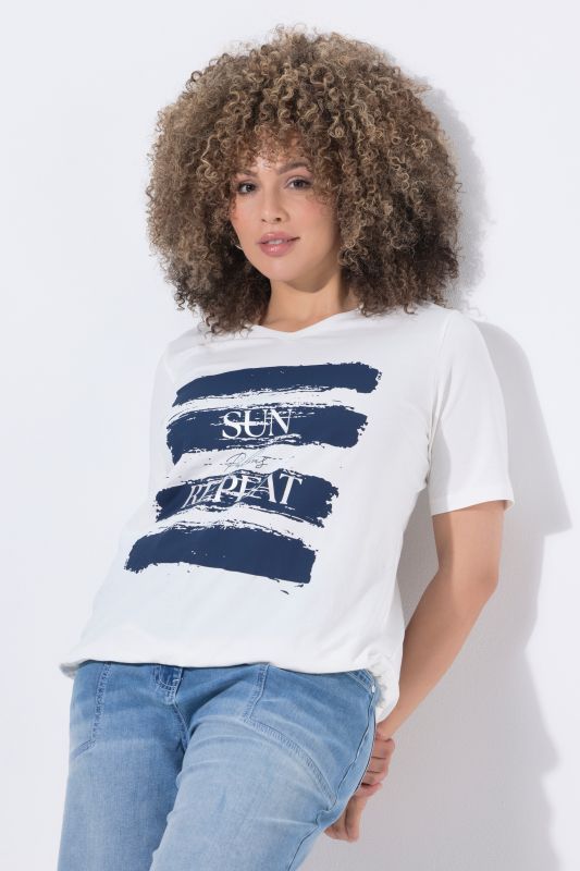 Sun Palms Repeat Graphic Drawstring Tee