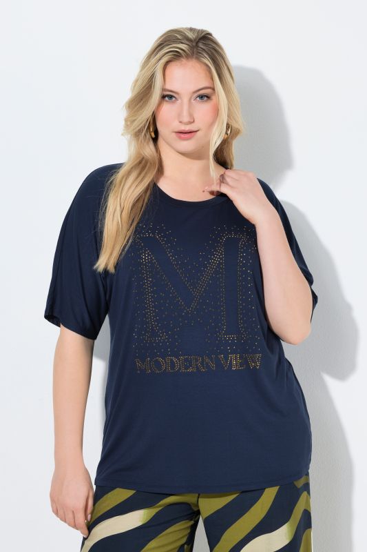 Rhinestoned Modern View Tee