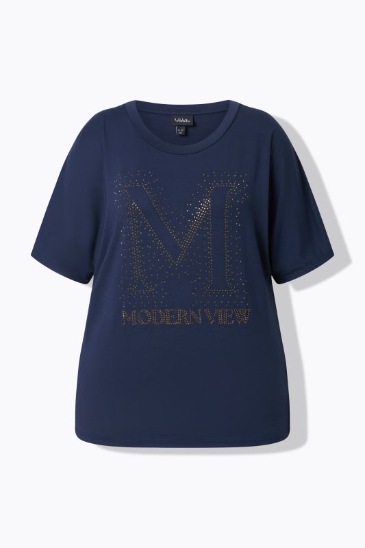 Rhinestoned Modern View Tee