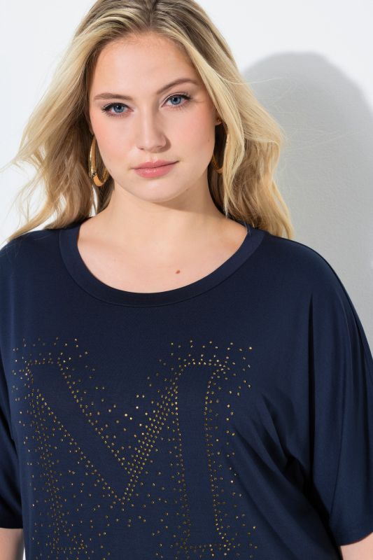 Rhinestoned Modern View Tee
