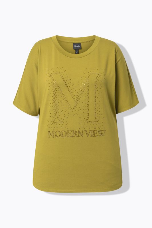 Rhinestoned Modern View Tee
