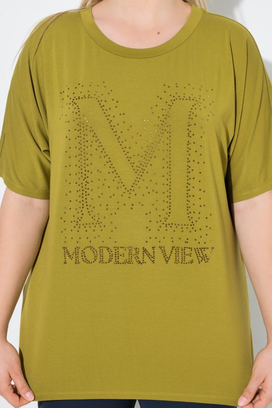 Rhinestoned Modern View Tee