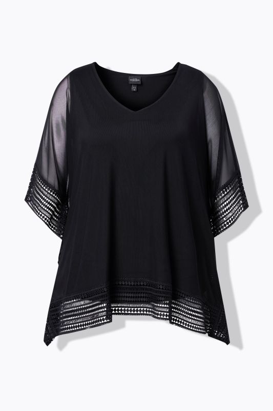 Layered Mesh Blouse