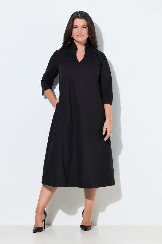 Paper Touch Goblet Collar Dress