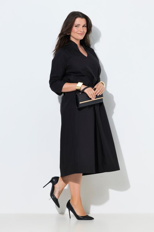 Paper Touch Goblet Collar Dress