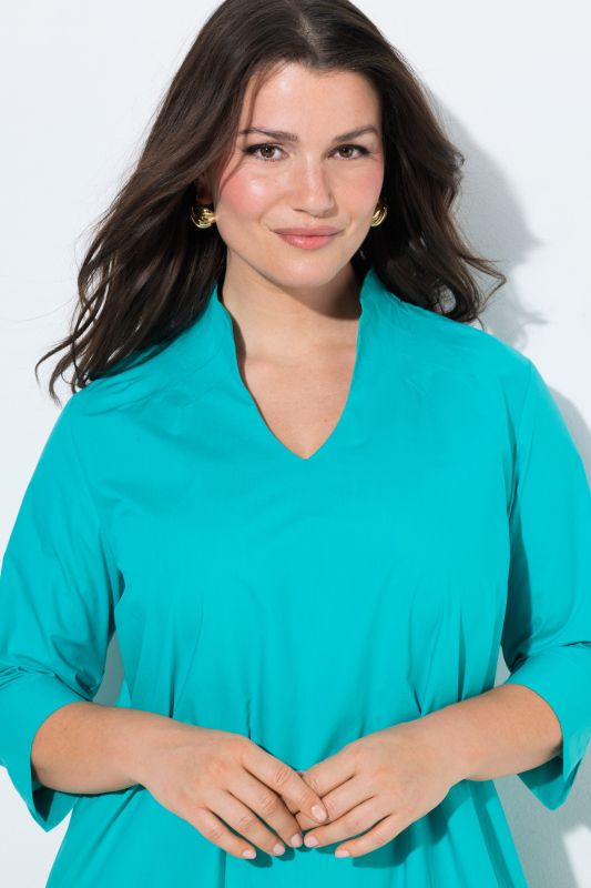 Paper Touch Goblet Collar Dress