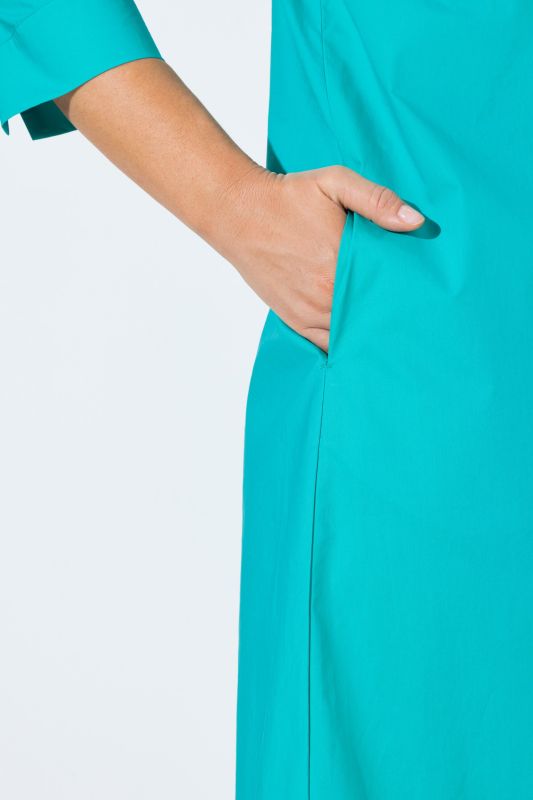 Paper Touch Goblet Collar Dress