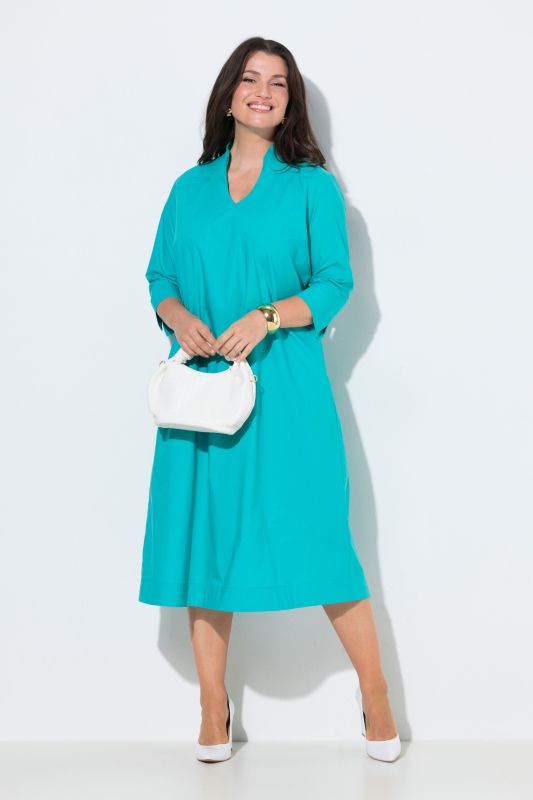 Paper Touch Goblet Collar Dress