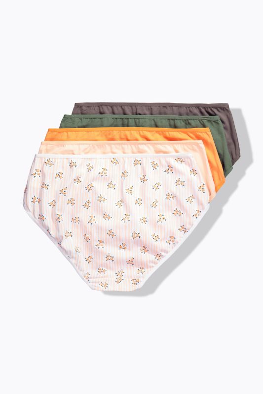 6 Pack of Panties- Floral Stripe