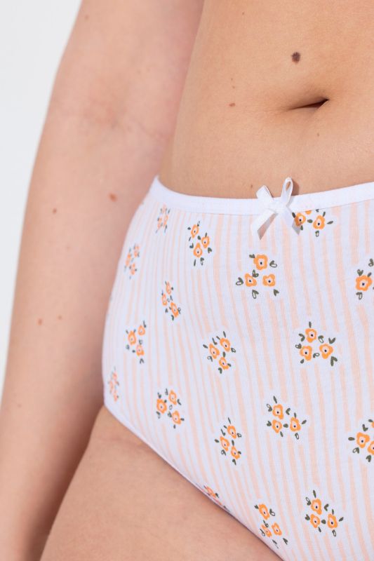 6 Pack of Panties- Floral Stripe