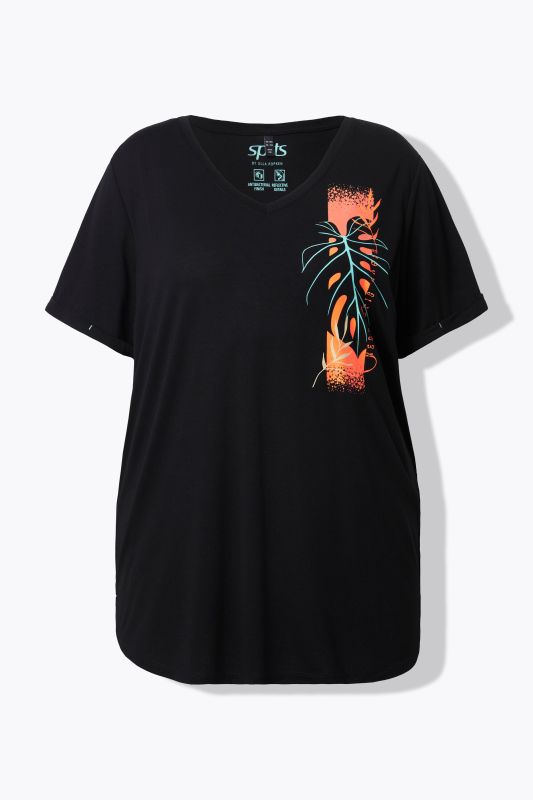 Monstera Motif Antibacterial Athletic Tee