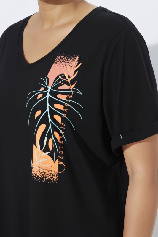 Monstera Motif Antibacterial Athletic Tee