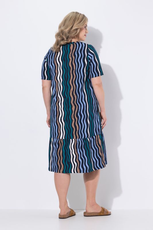 Eco Cotton Wave Print Dress