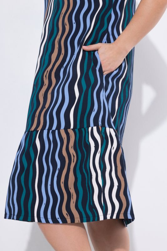 Eco Cotton Wave Print Dress