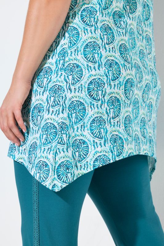 Eco Cotton Nautilus Print Tunic Tee