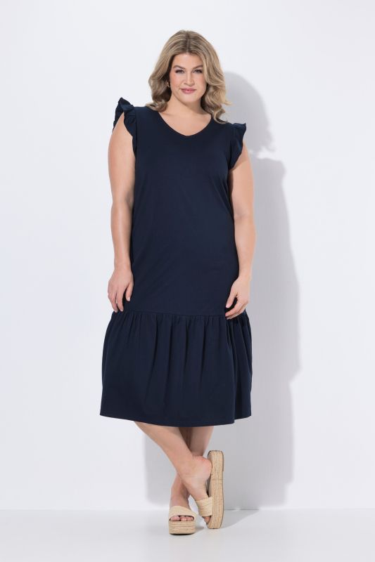Eco Cotton Sleeveless Ruffle Dress