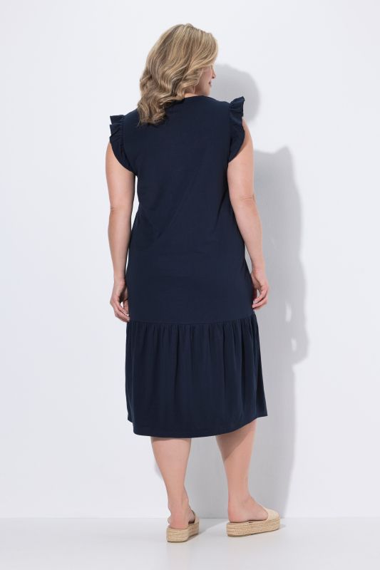 Eco Cotton Sleeveless Ruffle Dress