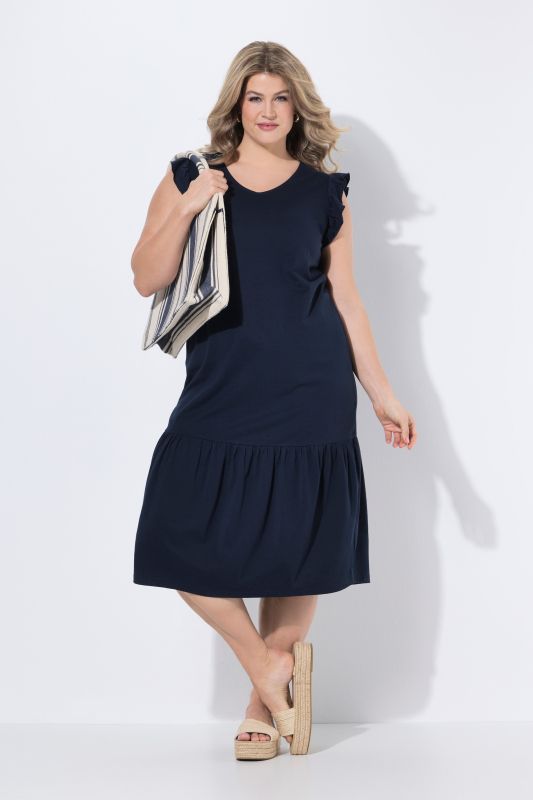 Eco Cotton Sleeveless Ruffle Dress