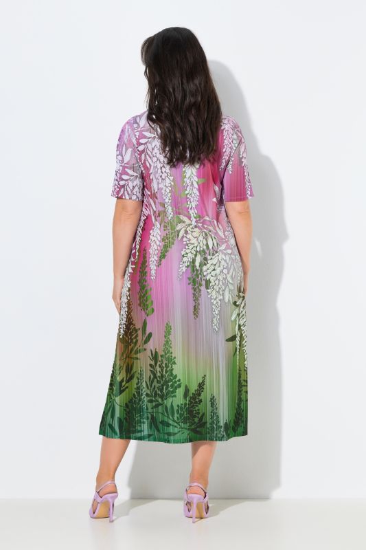 Рокля с цветен градиент