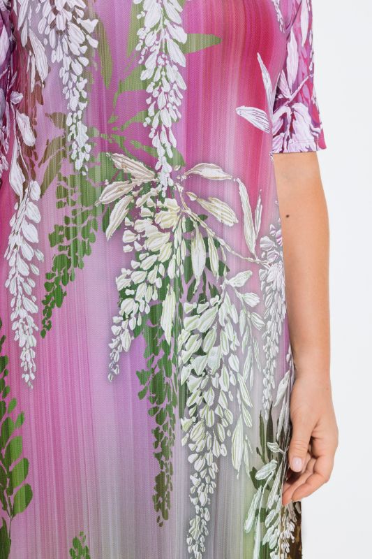 Рокля с цветен градиент