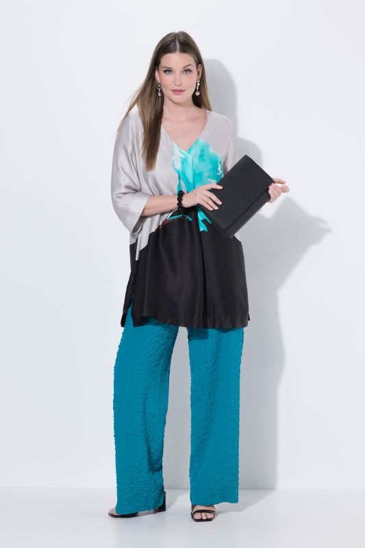 Satin Floral Motif Blouse