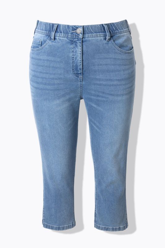Stretch-Fit Denim Capris