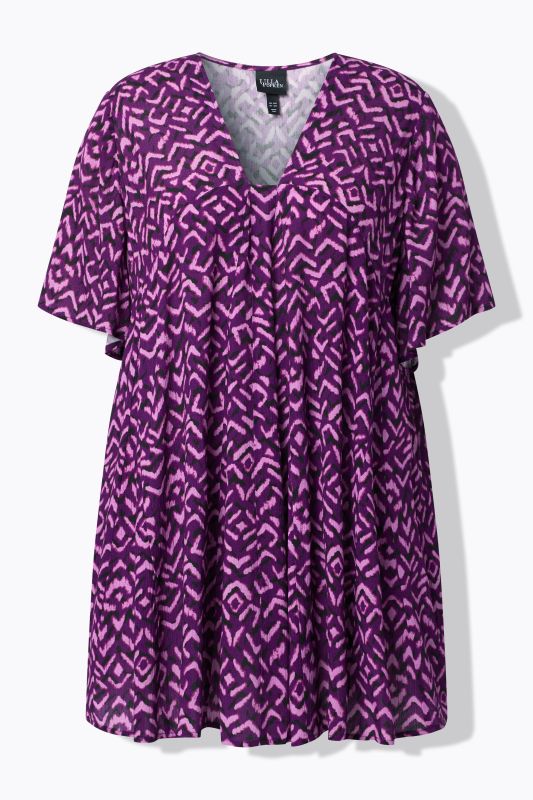 Graphic Print Tunic Blouse