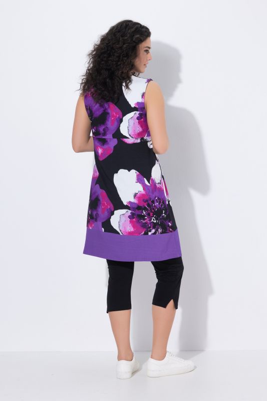 Printed Sleeveless Jersey Dress