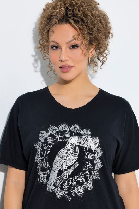 Metallic Animal Mandala Graphic Tee