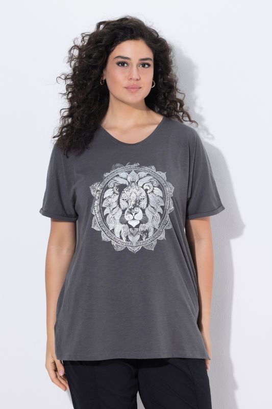 Metallic Animal Mandala Graphic Tee