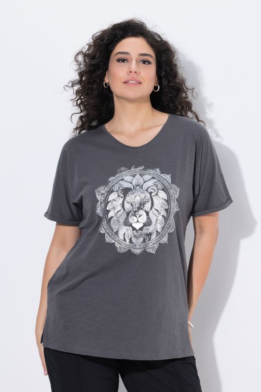 Metallic Animal Mandala Graphic Tee