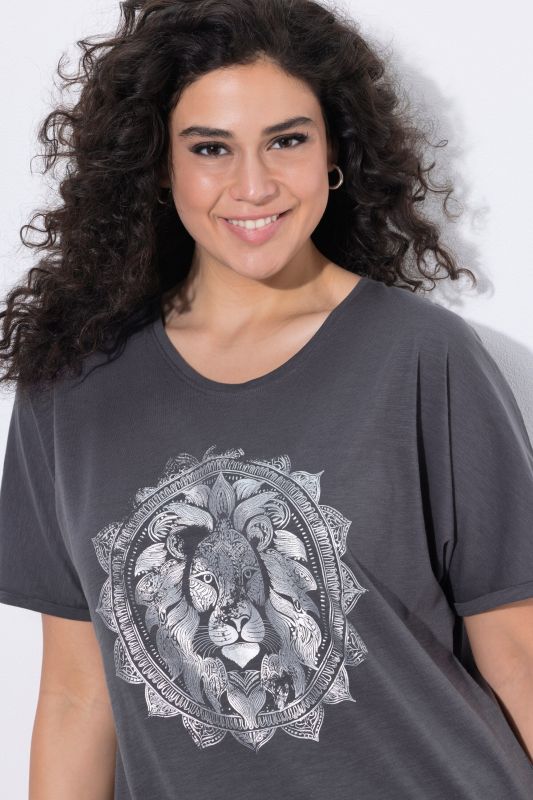Metallic Animal Mandala Graphic Tee