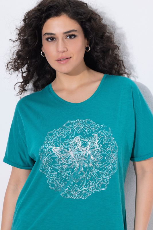 Metallic Animal Mandala Graphic Tee