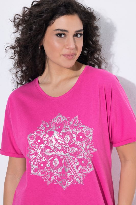 Metallic Animal Mandala Graphic Tee