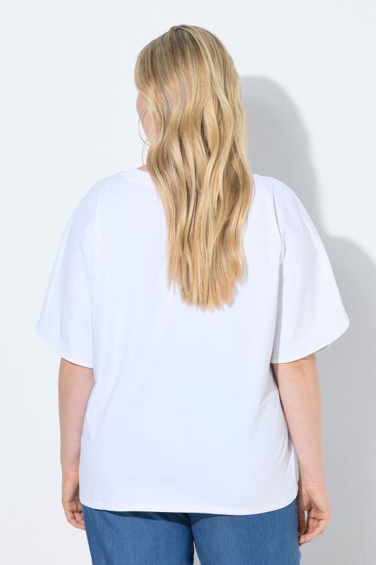 Тениска с графичен принт на Санторини