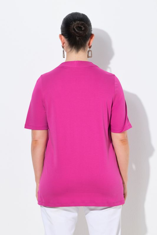 Rhinestoned Pima Cotton Tee