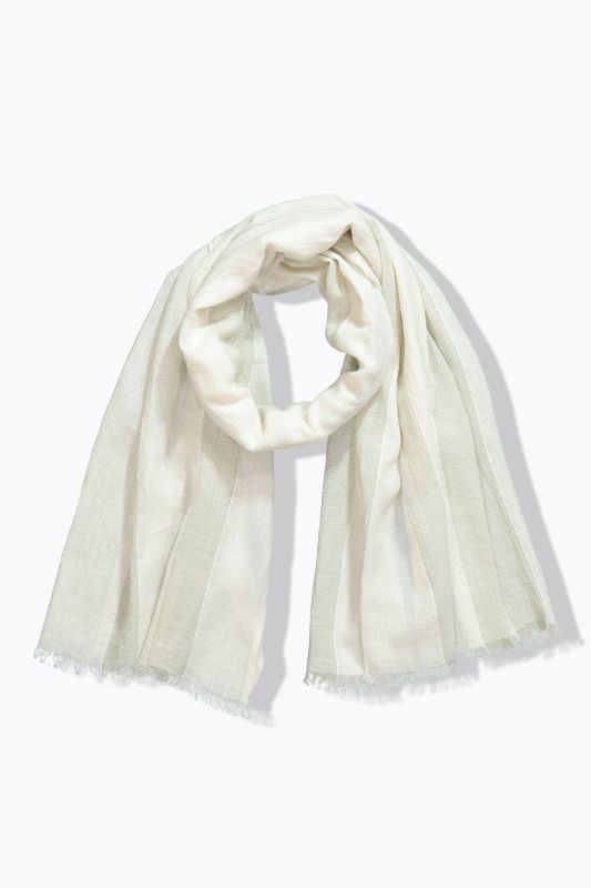 Linen blend scarf