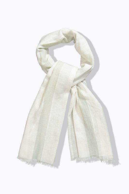 Linen blend scarf