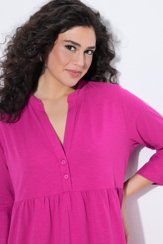 Trumpet Sleeve Ruffle Dress