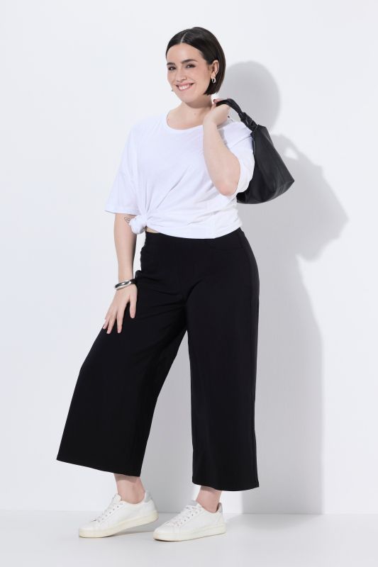 Stretch-Fit Bengaline Culottes