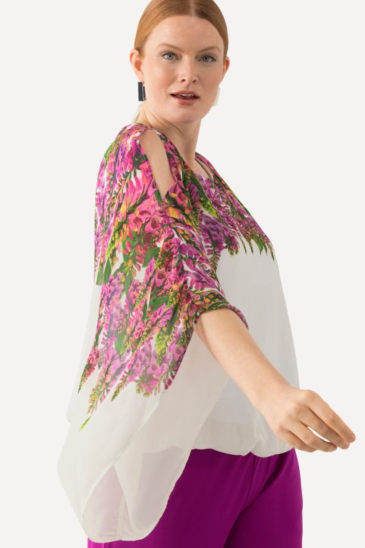 Блуза без ръкави – обгръщаща тялото и еластична