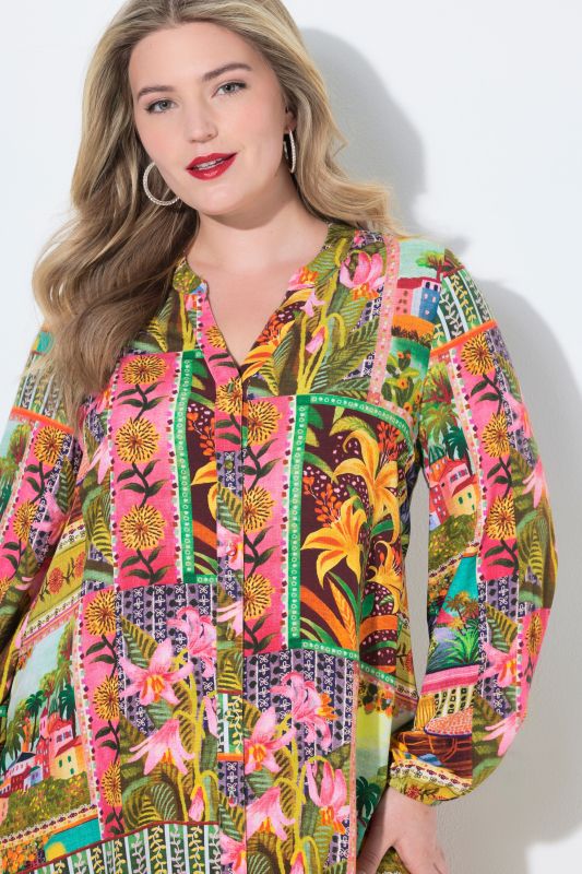 Sunset Gradient Split Strap Swimsuit